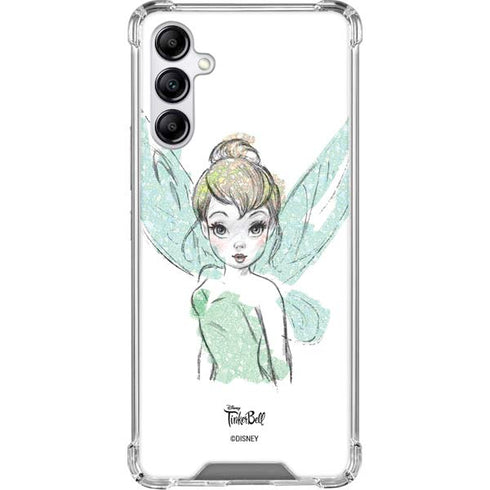 Disney Tinker Bell Watercolor Fairy Art Galaxy A15 5G Clear Case